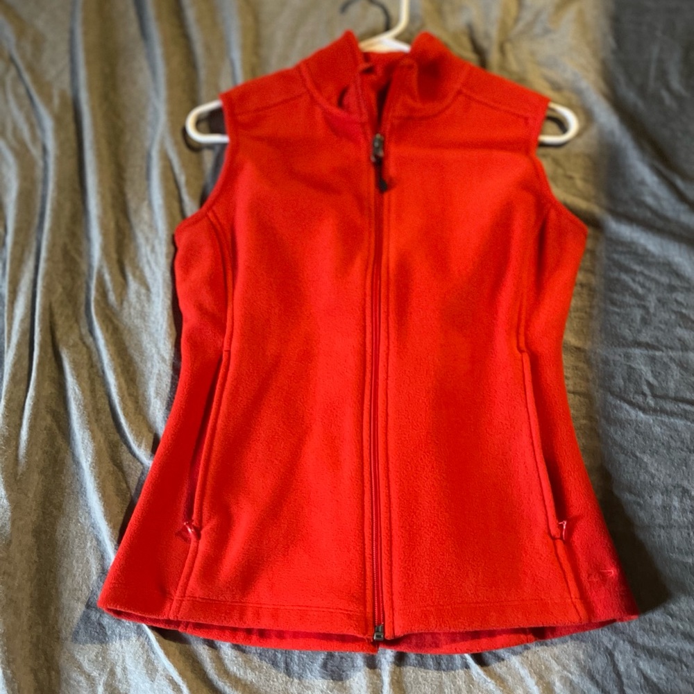 Champion red fleece vest